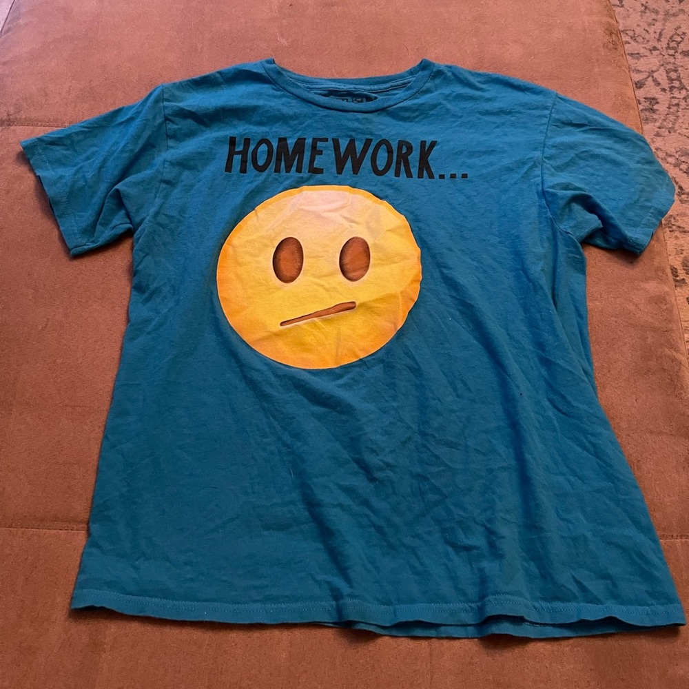 blue graphic t-shirt